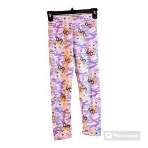 Disney Princess Leggings Size 7 Pink Purple Camo NWOT